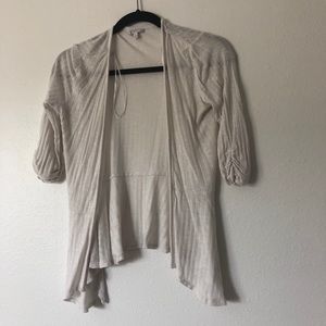 White cardigan